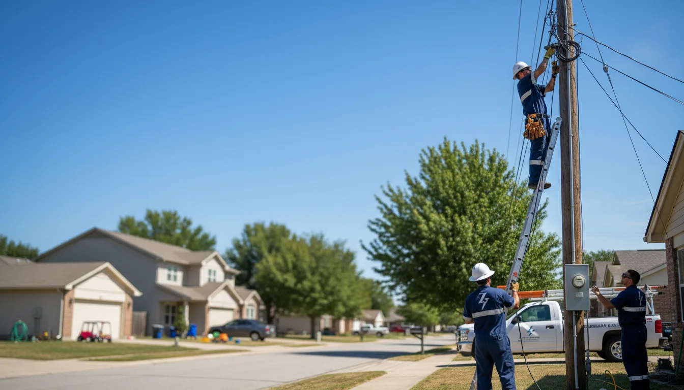 Residential electrician providing installation services in Riverton, KS